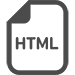 「HTML」アイコン